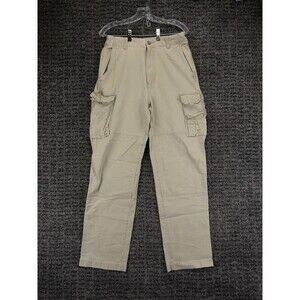 Vintage American Eagle Cargo Pants Mens 30x31.5 (Tag 31x32) Beige Military Y2K